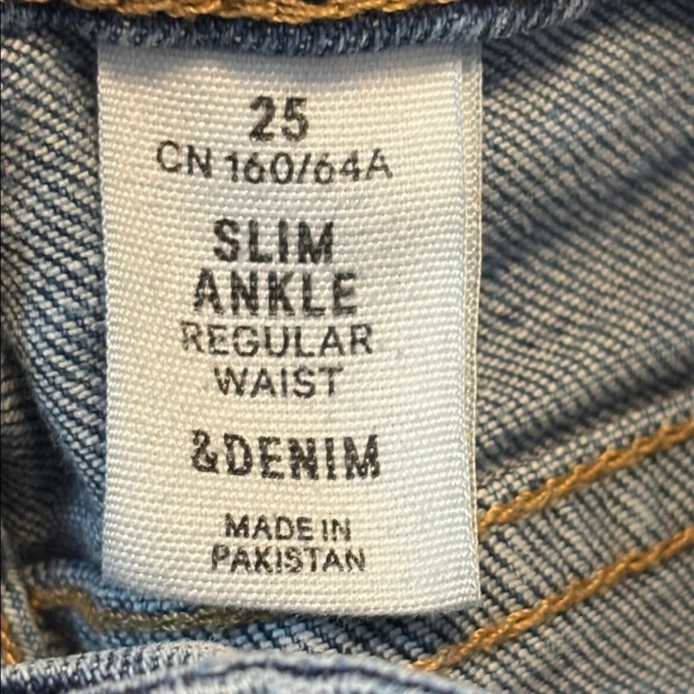 H&M &denim Slim Ankle Denim Jeans